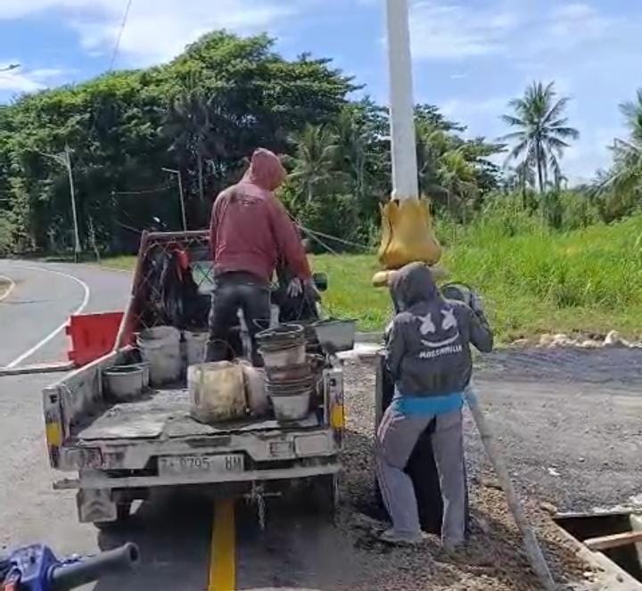 Warga Keluhkan Proyek PJU Provinsi di Sodongkopo Pangandaran