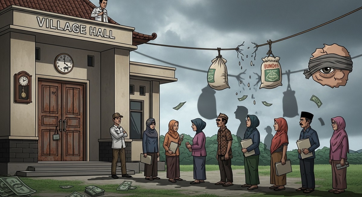 Parah!!  Satu Demi Satu Program Yang Tidak Ada Realisasi di Lapangan Terkuak di Desa Panundaan