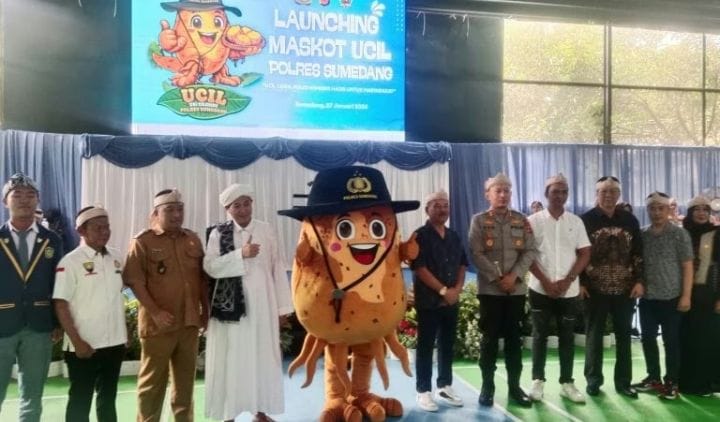 Dukung Ketahanan Pangan, Polres Sumedang Perkenalkan Maskot UCIL 