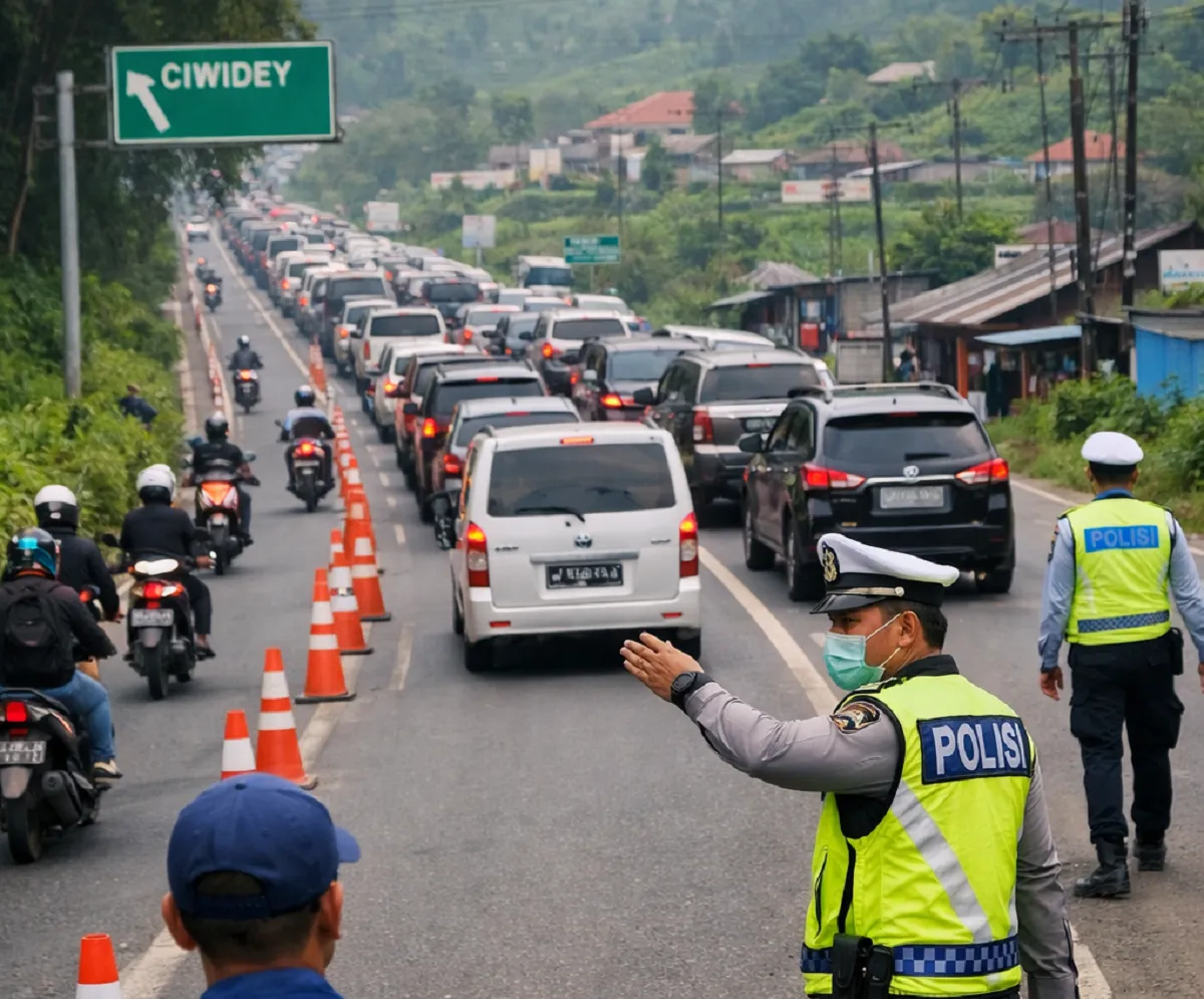 Arus Lalu Lintas Soreang–Ciwidey Mulai Meningkat