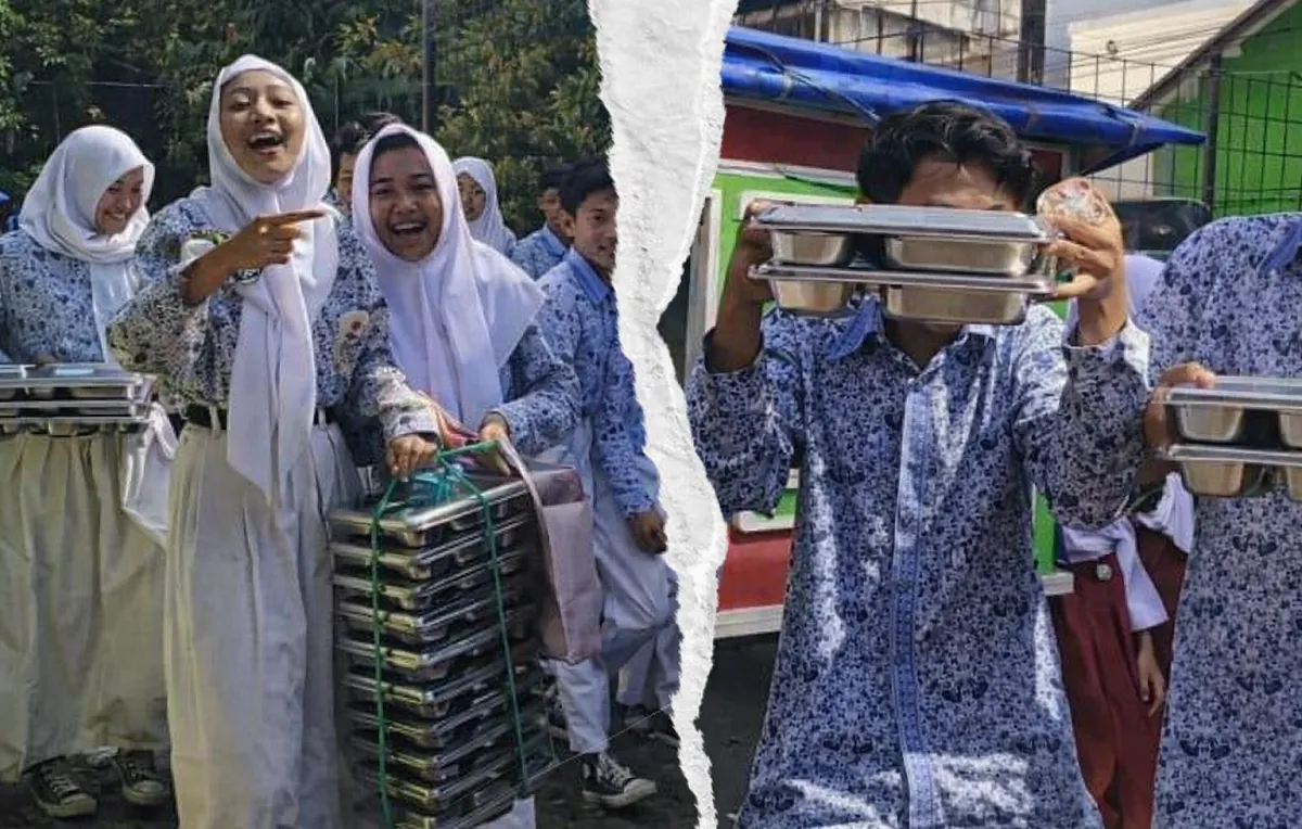 Heboh!!  Siswa SMPN 1 Dayeuhkolot Beramai-Ramai Kembalikan MBG Karena Bau