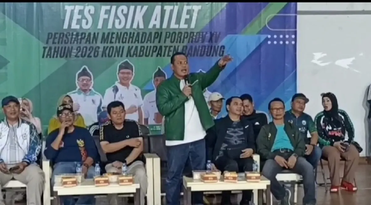 Bidik 100 Emas, KONI Kab. Bandung Tes Fisik 400 Atlet
