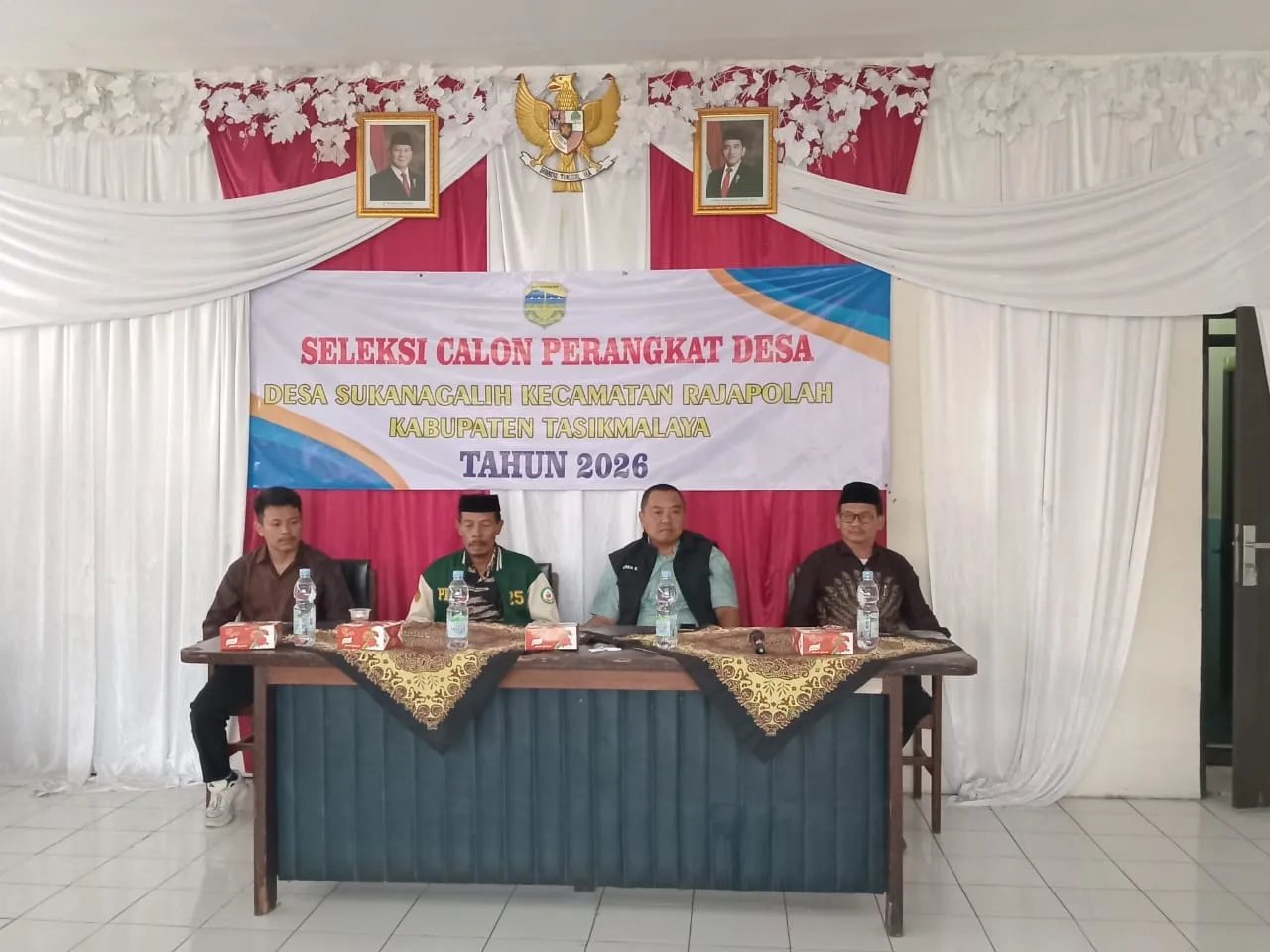Seleksi Calon Perangkat Desa Sukanagalih Digelar Transparan di Kecamatan Rajapolah